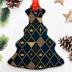 Background Non Seamless Pattern Ornament (Christmas Tree) 