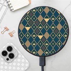 Background Non Seamless Pattern Wireless Fast Charger(Black)