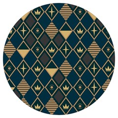 Background Non Seamless Pattern Round Trivet