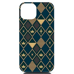 Background Non Seamless Pattern iPhone 14 Black UV Print Case