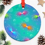 Non Seamless Pattern Blues Bright Ornament (Round) Front