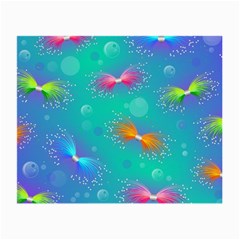 Non Seamless Pattern Blues Bright Small Glasses Cloth (2 Sides)