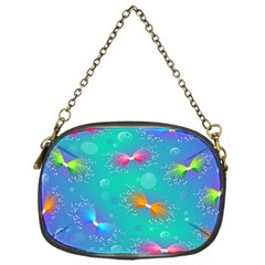 Non Seamless Pattern Blues Bright Chain Purse (One Side)