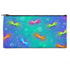 Non Seamless Pattern Blues Bright Pencil Case