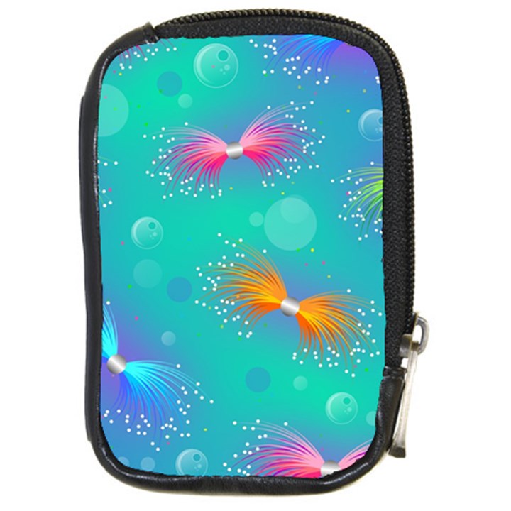 Non Seamless Pattern Blues Bright Compact Camera Leather Case