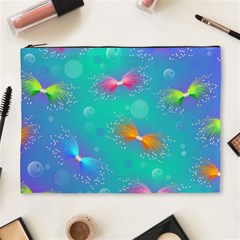 Non Seamless Pattern Blues Bright Cosmetic Bag (XL)