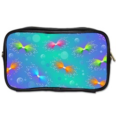 Non Seamless Pattern Blues Bright Toiletries Bag (Two Sides)