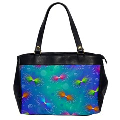 Non Seamless Pattern Blues Bright Oversize Office Handbag