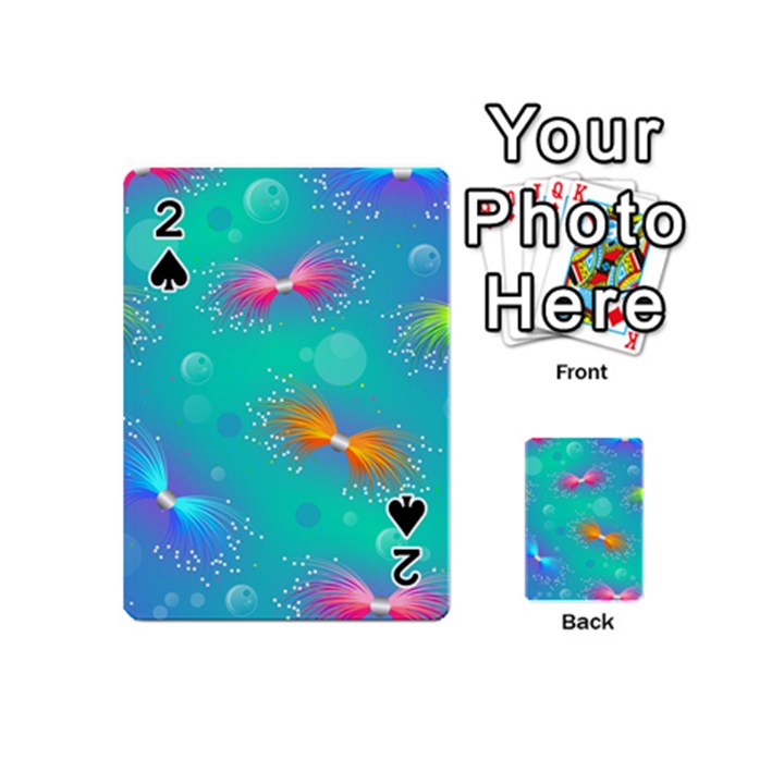 Non Seamless Pattern Blues Bright Playing Cards 54 Designs (Mini)