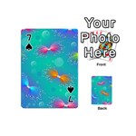 Non Seamless Pattern Blues Bright Playing Cards 54 Designs (Mini) Front - Spade7