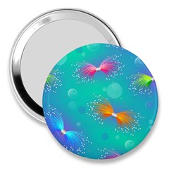 Non Seamless Pattern Blues Bright 3  Handbag Mirrors