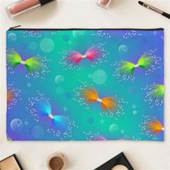 Non Seamless Pattern Blues Bright Cosmetic Bag (XXXL)