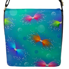 Non Seamless Pattern Blues Bright Flap Closure Messenger Bag (S)