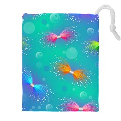 Non Seamless Pattern Blues Bright Drawstring Pouch (4XL)