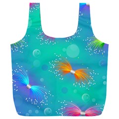 Non Seamless Pattern Blues Bright Full Print Recycle Bag (XXXL)