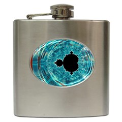 Fractal Abstract Background Hip Flask (6 Oz) by Ravend