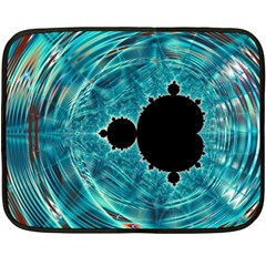 Fractal Abstract Background Two Sides Fleece Blanket (mini) by Ravend