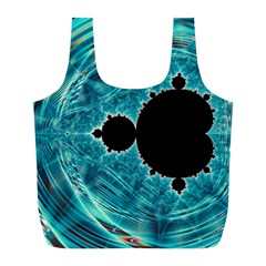 Fractal Abstract Background Full Print Recycle Bag (l) by Ravend