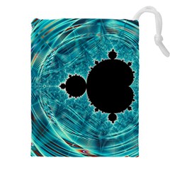 Fractal Abstract Background Drawstring Pouch (4xl) by Ravend