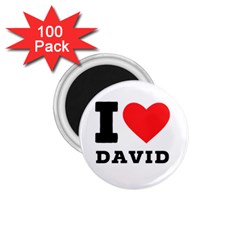 I Love David 1 75  Magnets (100 Pack)  by ilovewhateva