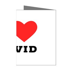 I Love David Mini Greeting Cards (pkg Of 8) by ilovewhateva