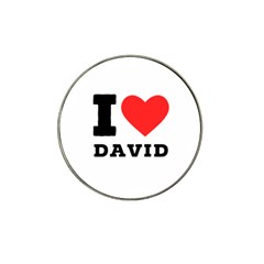 I Love David Hat Clip Ball Marker (4 Pack) by ilovewhateva