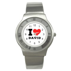 I Love David Stainless Steel Watch by ilovewhateva