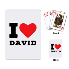 I Love David Playing Cards Single Design (rectangle) by ilovewhateva