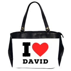 I Love David Oversize Office Handbag (2 Sides) by ilovewhateva