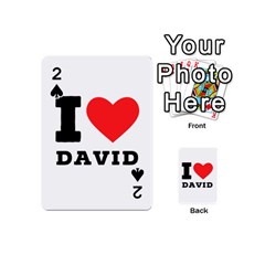 I Love David Playing Cards 54 Designs (mini) by ilovewhateva