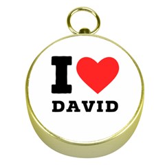 I Love David Gold Compasses by ilovewhateva