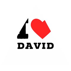 I Love David Wooden Puzzle Triangle by ilovewhateva