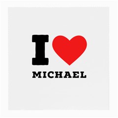 I Love Michael Medium Glasses Cloth (2 Sides) by ilovewhateva