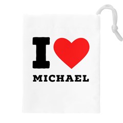 I Love Michael Drawstring Pouch (5xl) by ilovewhateva