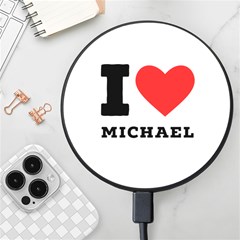 I Love Michael Wireless Fast Charger(black) by ilovewhateva