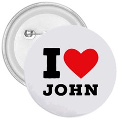 I Love John 3  Buttons by ilovewhateva