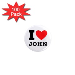 I Love John 1  Mini Magnets (100 Pack)  by ilovewhateva