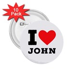 I love john 2.25  Buttons (10 pack)  Front