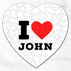 I Love John Jigsaw Puzzle (heart) by ilovewhateva