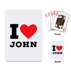 I Love John Playing Cards Single Design (rectangle) by ilovewhateva