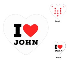 I Love John Playing Cards Single Design (heart) by ilovewhateva