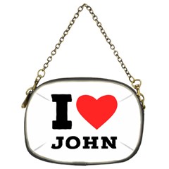 I Love John Chain Purse (two Sides) by ilovewhateva