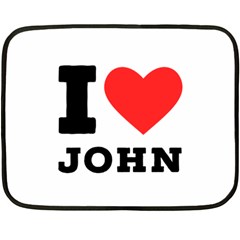 I Love John Fleece Blanket (mini) by ilovewhateva