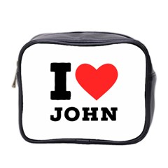 I Love John Mini Toiletries Bag (two Sides) by ilovewhateva