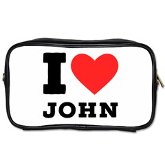 I Love John Toiletries Bag (one Side) by ilovewhateva