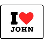 I love john Fleece Blanket (Medium) 60 x50  Blanket Front