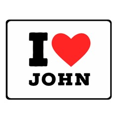 I Love John Fleece Blanket (small) by ilovewhateva