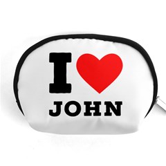 I Love John Accessory Pouch (medium) by ilovewhateva