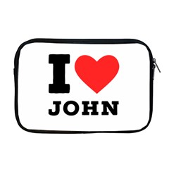 I Love John Apple Macbook Pro 17  Zipper Case by ilovewhateva