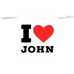 I Love John Lightweight Drawstring Pouch (xl) by ilovewhateva